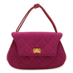 CHANEL Purple Canvas Bag